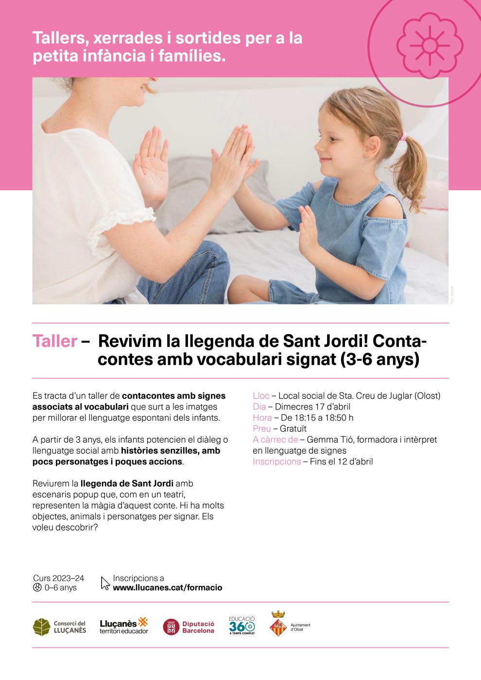 Tallers, xerrades i sortides per a la petita infància i famílies